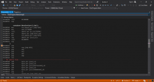 پنجره Disassembly